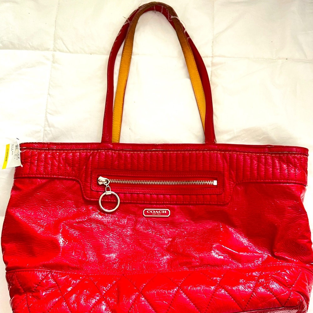 Coach red purse